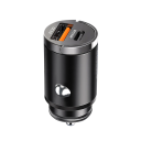 PD30W USB C og USB A mini cigarettænderoplader, hurtigopladning Type C, understøtter to enheder, der er kompatible med modeller 7
