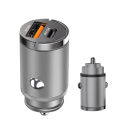PD30W USB C og USB A mini cigarettænderoplader, hurtigopladning Type C, understøtter to enheder, der er kompatible med modeller 6