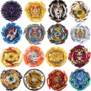 Peão de combate para crianças em metal e plástico Topo decorativo com borda recortada Diâmetro de 5,5 a 6 cm Brinquedo para girar e duelos de peões 38