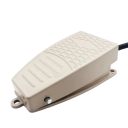 Pedal de pé para máquinas de soldadura por pontos interruptor 1NO e 1NC auto-retornável 5-15 A 250 V 128 x 45 x 41 mm alumínio bege para controlo de máquinas 1