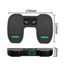 Pedal fără fir 17 x 11 x 2,6 cm BT 5.1 Pedal silențios cu lumini LED 10 moduri Control multimedia și comutare pagini Baterie reîncărcabilă încorporată 4