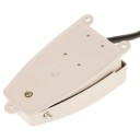 Pedal pentru sudare prin puncte comutator 1NO și 1NC auto-revenire 5-15 A 250 V 128 x 45 x 41 mm aluminiu bej pentru controlul mașinilor 2