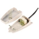 Pedal pentru sudare prin puncte comutator 1NO și 1NC auto-revenire 5-15 A 250 V 128 x 45 x 41 mm aluminiu bej pentru controlul mașinilor 4