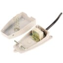 Pédale de pied pour soudeuses par points interrupteur 1NO et 1NC auto-retournant 5-15 A 250 V 128 x 45 x 41 mm aluminium beige pour le contrôle des machines 4