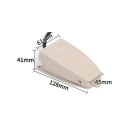 Pédale de pied pour soudeuses par points interrupteur 1NO et 1NC auto-retournant 5-15 A 250 V 128 x 45 x 41 mm aluminium beige pour le contrôle des machines 6