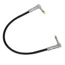 Pedálkábel 6.35 mm 30 cm Propojáló patch kábel gitáreffektekhez Kiváló minőségű audio kábel hajlított csatlakozókkal Tartós és rugalmas 1