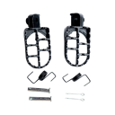 Pedane per motociclo 80 × 50 mm foro di montaggio 8 mm in ferro per Yamaha PW50 PW80 TW200 Honda XR50R CRF50 CRF70 CRF80 CRF100F 2