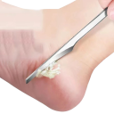 Pedicureværktøj i rustfrit stål, trimmer til død hud, hælskraber, 13 x 4,5 cm 2