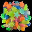 Pedras decorativas luminosas em forma de conchas 50 unid 5
