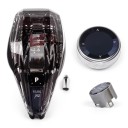 Pega de mudança em cristal para BMW, conjunto de 3 peças com cabeçote iDrive, marcação M RND, ABS e cristal, transparente/preto, X3 F25, X4 F26 3