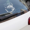 Pegatina para coche con forma de pez 4