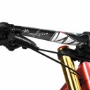 Pegatina protectora para manillar de bicicleta 14 x 5,5 x 3,8 cm Lámina de PVC con motivo de tiburón Pegatina impermeable para cuadro de bicicleta 2