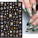 Pegatinas 3D para uñas navideñas N984 2