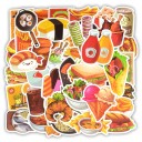 Pegatinas de comida 50 uds. 2