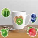 Pegatinas de frutas 50/100 uds. 2