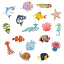 Pegatinas de peces 50 uds. 3