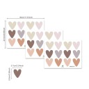 Pegatinas decorativas en forma de corazón 3 hojas de 12 unidades pegatinas decorativas Aplicación fácil 3