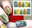 Pegatinas navideñas para uñas, 10 unidades 12