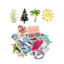 Pegatinas tropicales 50 uds. 2