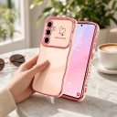 Pehmeä suojakuori Samsung Galaxy S24 FE:lle Aaltoreunat ja kameransuoja PC ja TPU Joustava puhelimen kuori S24 FE Jokapäiväiseen 2
