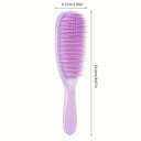 Peigne de massage antistatique pour cheveux 22,8 x 6,7 cm Brosse à cheveux avec poignée pour cheveux mouillés et secs Soins des cheveux 5