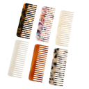 Peigne en acétate à dents larges Peigne de voyage carré coloré Peigne de coiffure antistatique Peigne de styling pour tous types de cheveux 13
