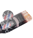 Peigne plat à pointes ondulées pour démêler les cheveux Peigne ondulé antistatique en plastique résistant à la chaleur 23,5 x 5 cm 2