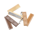 Peigne pliable 2 en 1 avec miroir en forme de chocolat Accessoire cosmétique de poche compact 1