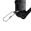 Peigne pliable pour cheveux 9–16,5 cm Peigne mini en plastique antistatique avec motif de papillons Pointe professionnelle Peigne de poche noir 2