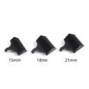 Peignes de guidage pour tondeuse à cheveux de 15 à 21 mm Accessoires de peigne universels Noirs Accessoires de coiffure pour des longueurs de coupe 1