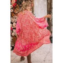Péignoir femme rose foncé 3