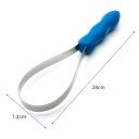 Peine para el cuidado de caballos 28x7,2 cm ABS acero inoxidable cepillo de montar raspador antideslizante peine para ganado animales y todos 2