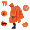 Pelerină poncho pliabilă 215 × 140 cm poliester ambalaj compact 22,5 × 15 × 6 cm turism camping utilizare în aer liber 8