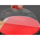 Película protetora para raquete de pingue-pongue 16 x 16 cm 4 pcs Cobertura adesiva de PVC transparente para manutenção da superfície da raquete de ténis de mesa 3