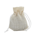Pellavapussi kiristysnyörillä 9x12 cm tekstiilipussi pienille esineille, koruille, pakkaamiseen ja järjestämiseen kotiin 17
