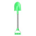 Pelle de plage pointue pour enfants 56 x 12,4 cm Jouet de creusement en acier inoxydable Outils d'extérieur d'été Jouet de jardin Cadeau 4