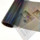 Pellicola per fari 30x150 cm con motivo a nido d'ape Effetto arcobaleno Nero chiaro Nero scuro Trasparente 10