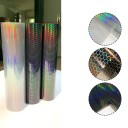 Pellicola per fari 30x200 cm con motivo a nido d'ape Effetto arcobaleno Nero chiaro Nero scuro Trasparente 2