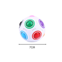 Pelota de rompecabezas antiestrés de 7 cm con colores del arcoíris, juguete para aliviar el estrés, bola lógica colorida, material ABS, relajación. 2