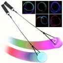 Pelota LED iluminada que cambia de color diámetro 8 cm alimentación CR1620 interruptor de botón pelota de ejercicio danza y diversión para niños 2