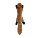 Peluche chirriante para perros de 45 cm con forma de ardilla sin relleno, juguete interactivo duradero, juguete para morder con chirrido, juguete 1