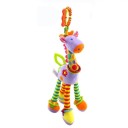 Peluche colgante para bebés 47 cm Jirafa y Cebra con chirriador, cascabel y mordedor para cochecito o cuna 10