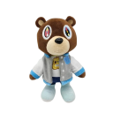 Peluche de oso de peluche Kanye West Elegante peluche coleccionable Figura icónica Decoración musical Regalo para fanáticos del rap y la cultura pop 30 cm 1