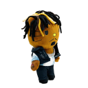 Peluche Juice WRLD 25 cm Figurine dans le style kawaii Peluche de rap mignonne Décoration de collection Cadeau pour les fans de musique et de culture 2