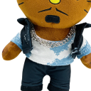 Pelúcia Juice WRLD 25 cm Personagem em estilo kawaii Pelúcia de rap adorável Decoração colecionável Presente para fãs de música e cultura 3