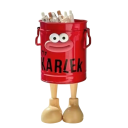 Pen Holder 9x8 cm with Cartoon Motifs Simple Desk Organiser Storage Box for Writing Supplies for Home Study and Office 2