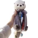 Penar de pluș cu vidră de mare 20x10 cm Păpușă de pluș drăguță Kawaii Carcasă școlară Carcasă de papetărie de înaltă calitate 2