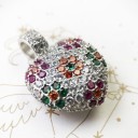 Pendente a forma di cuore D756 1