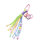 Pendente colorato per telefono con moschettone Corda decorativa per mobile chiavi borsa Pendente alla moda con frange e perline 2