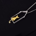 Pendente da donna con gatto D643 3